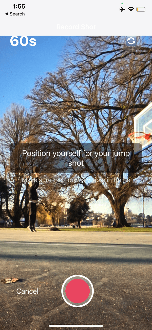 Recording your shot